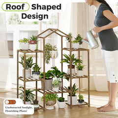 Bamworld roof-peak detail with hook for hanging plants and convenience