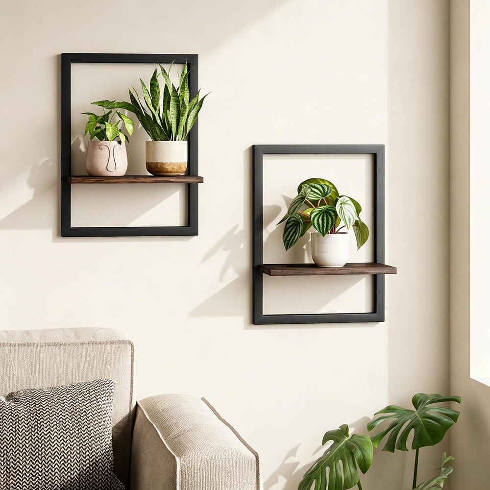 Bamworld front view showing multiple hanging planters and vertical greenery for space saving