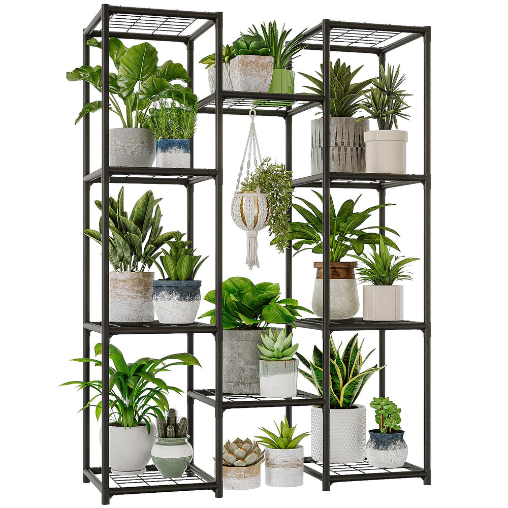 Bamworld front view showing full 10-tier display and space-saving benefit