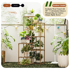 Bamworld full height with plants illustrating vertical storage and space saving
