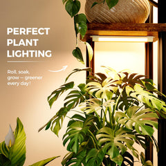 Bamworld close-up of adjustable full-spectrum grow light enabling healthy growth