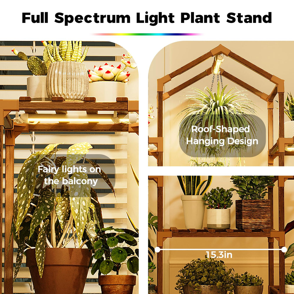 Bamworld illuminated grow light demonstrating bright full-spectrum support for plants