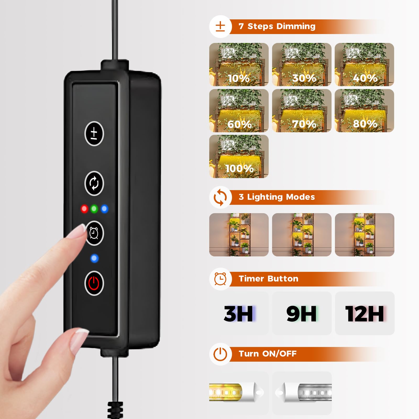 Bamworld hanging rod with trailing pot demonstrating extra display space and versatility