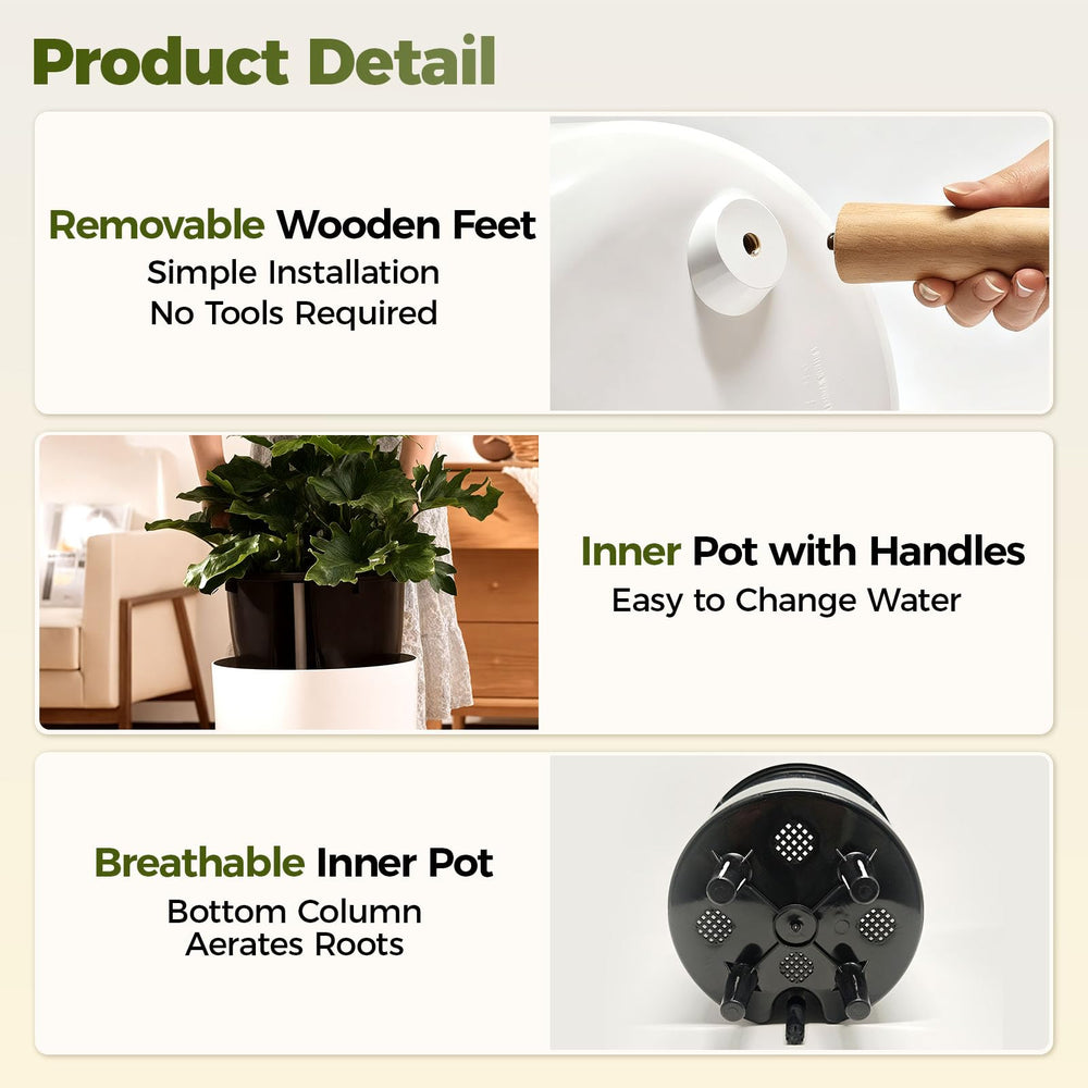 Bamworld planter on shelf styling adds greenery without clutter