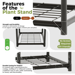 Bamworld on patio with assorted pots showing weather-resistant display