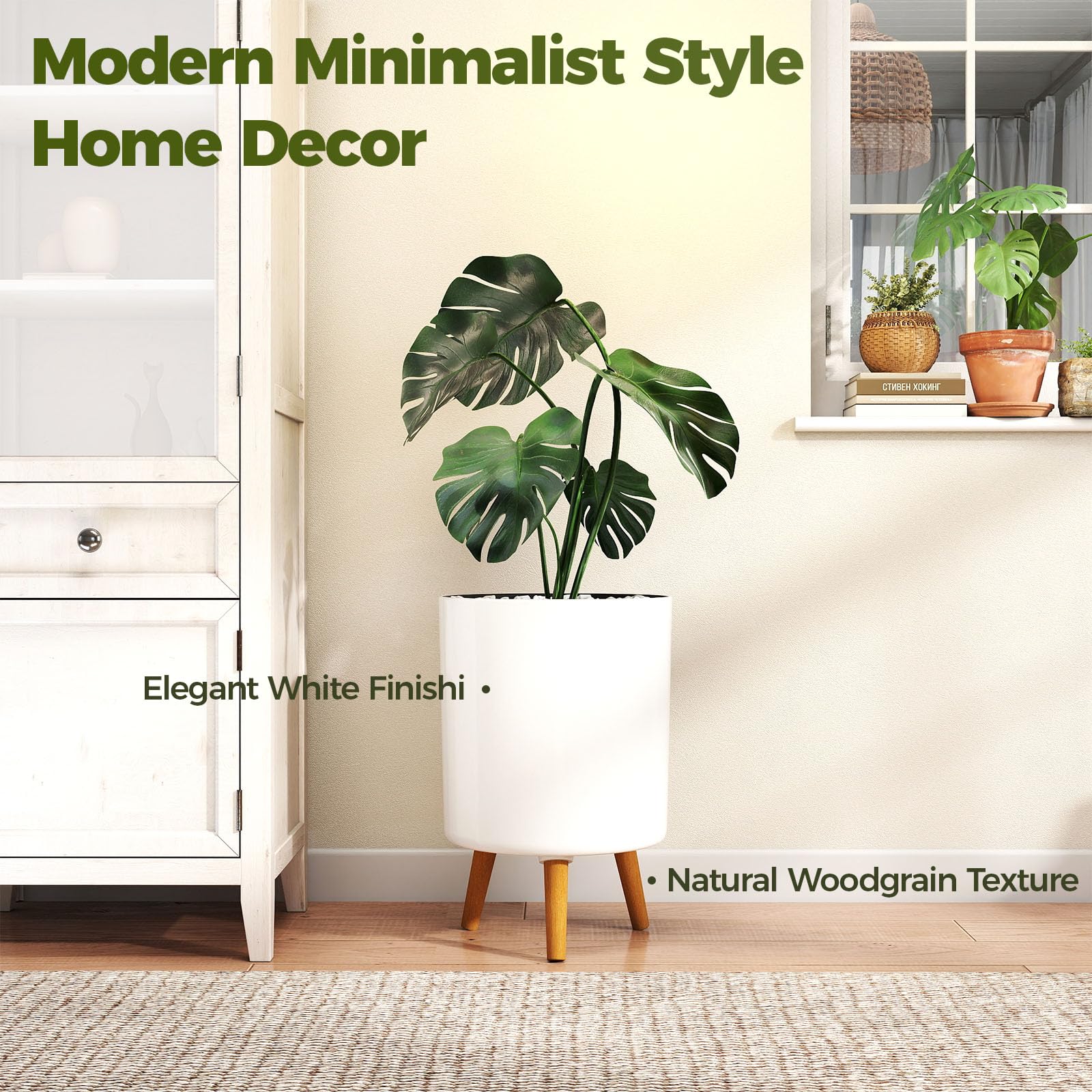 Bamworld inner and outer pot separation keeps soil and floors clean