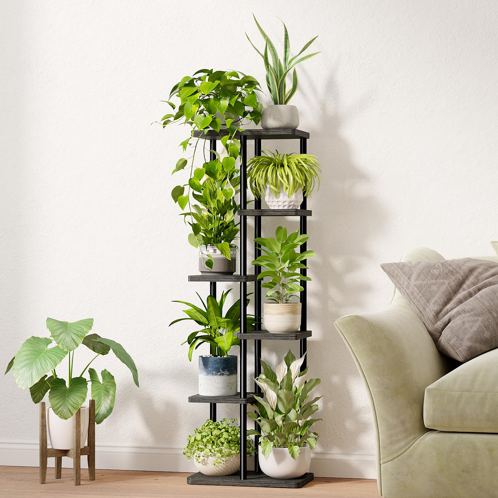 Bamworld lifestyle balcony display showcasing space-saving vertical benefit