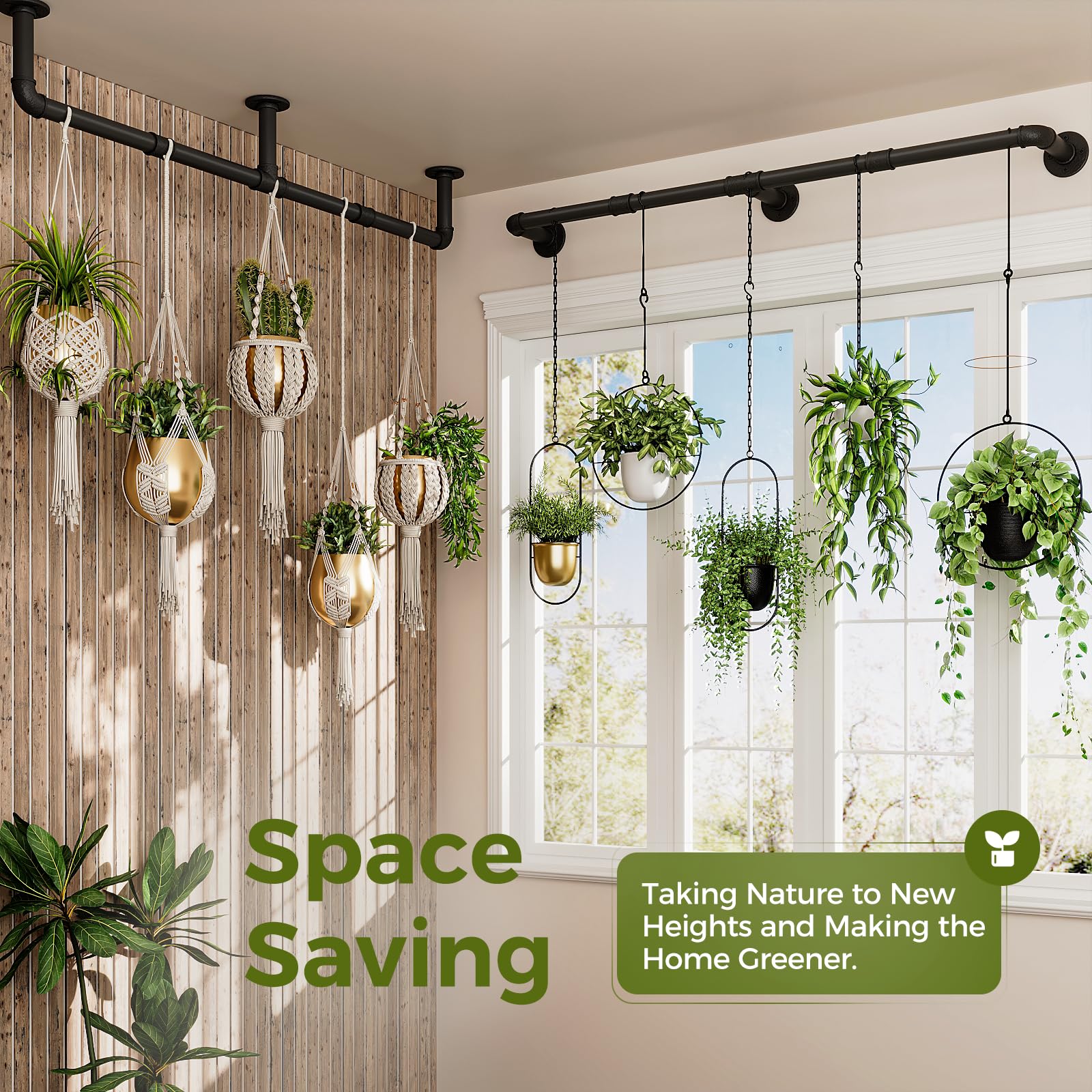 Bamworld lifestyle kitchen herb display showcasing easy access and organized herbs