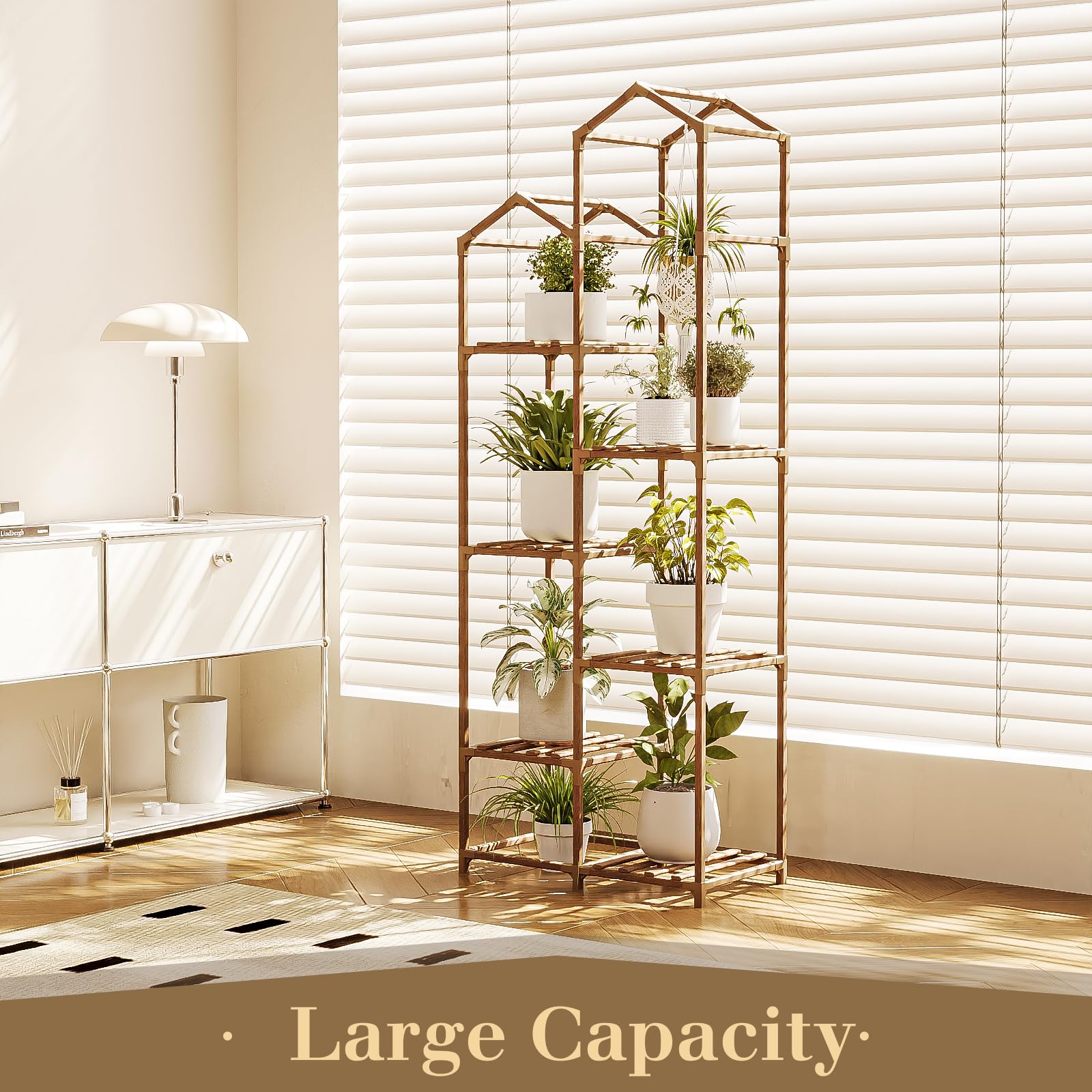 Bamworld in living room showcasing decorative, space-saving indoor focal point