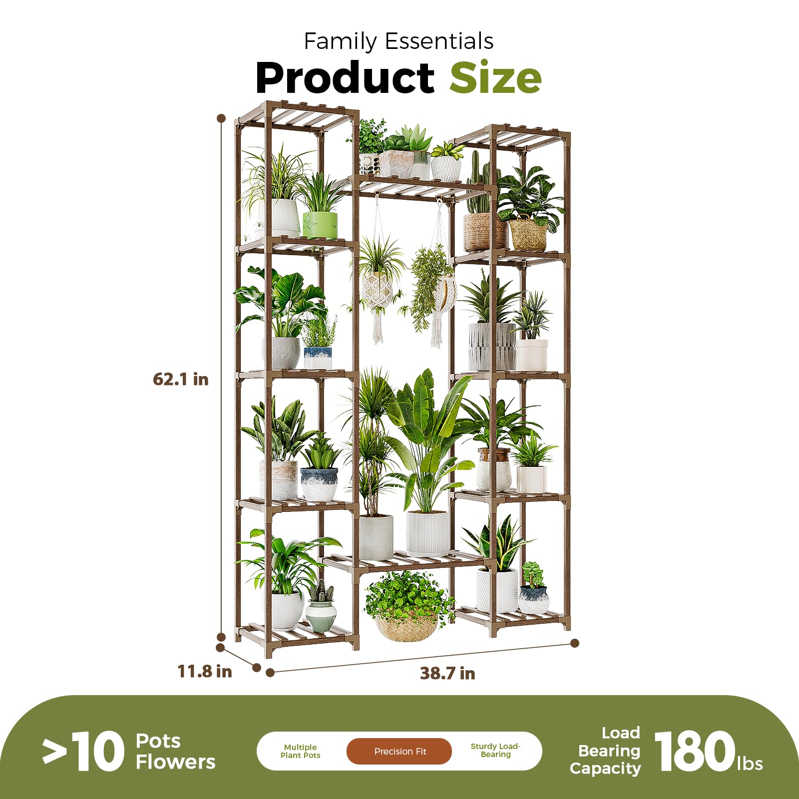 Bamworld styled with mixed pots and decor showing versatile shelving use