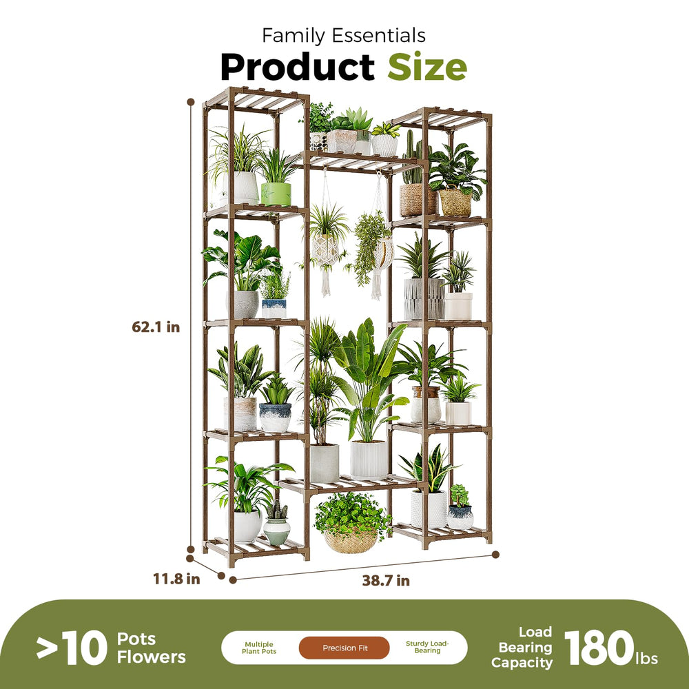 Bamworld styled with mixed pots and decor showing versatile shelving use