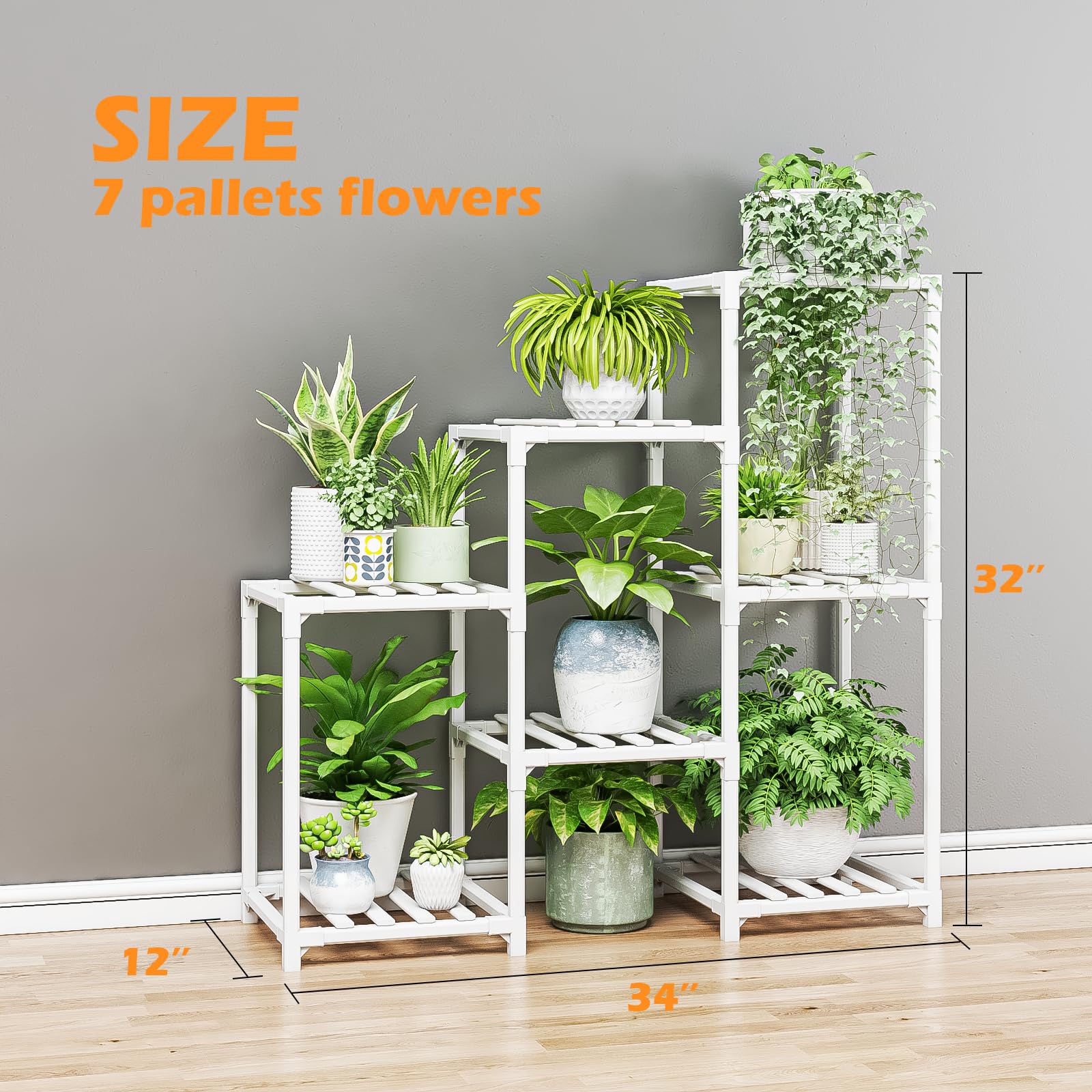 Bamworld side ladder angle illustrating tier spacing and improved light exposure benefit