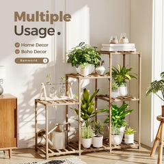 Bamworld side profile showing stand height and scale next to a chair for size reference and fit