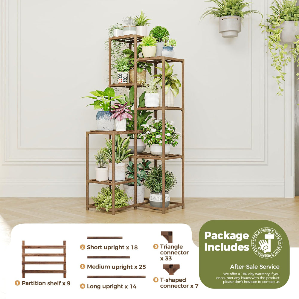 Bamworld multi-tier arrangement showing capacity for many pots and neat display