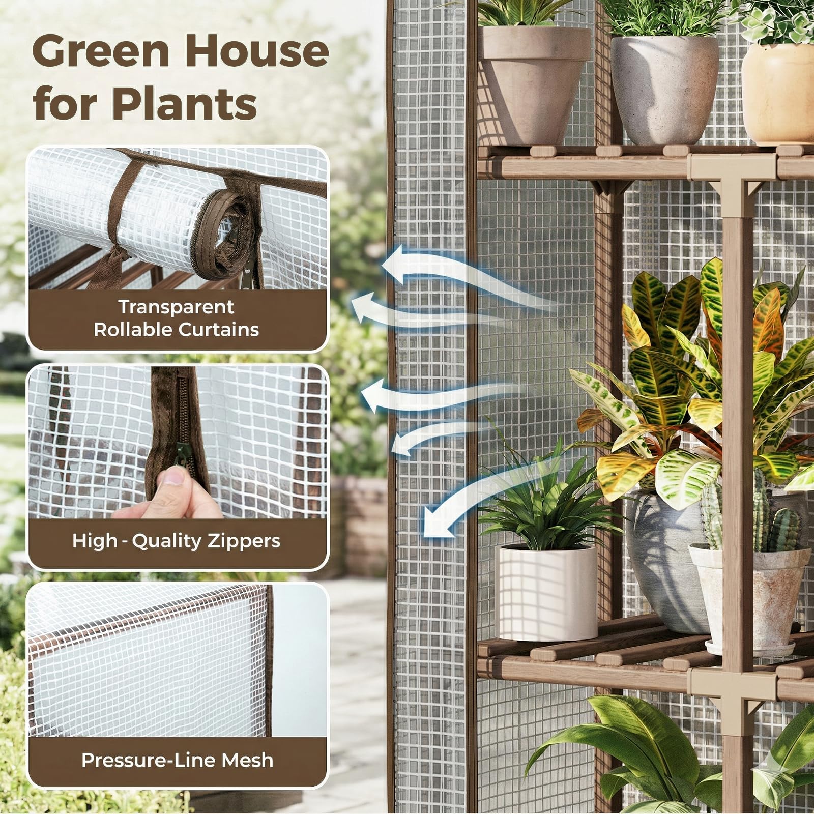 Bamworld showing pot size comparison to illustrate capacity for small and large plants