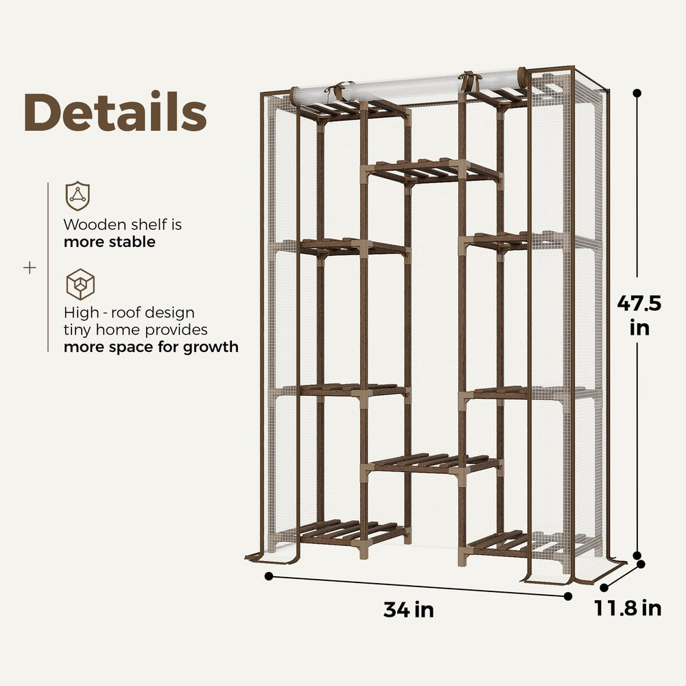 Bamworld close-up of shelf detail highlighting sturdy wood and easy pot placement
