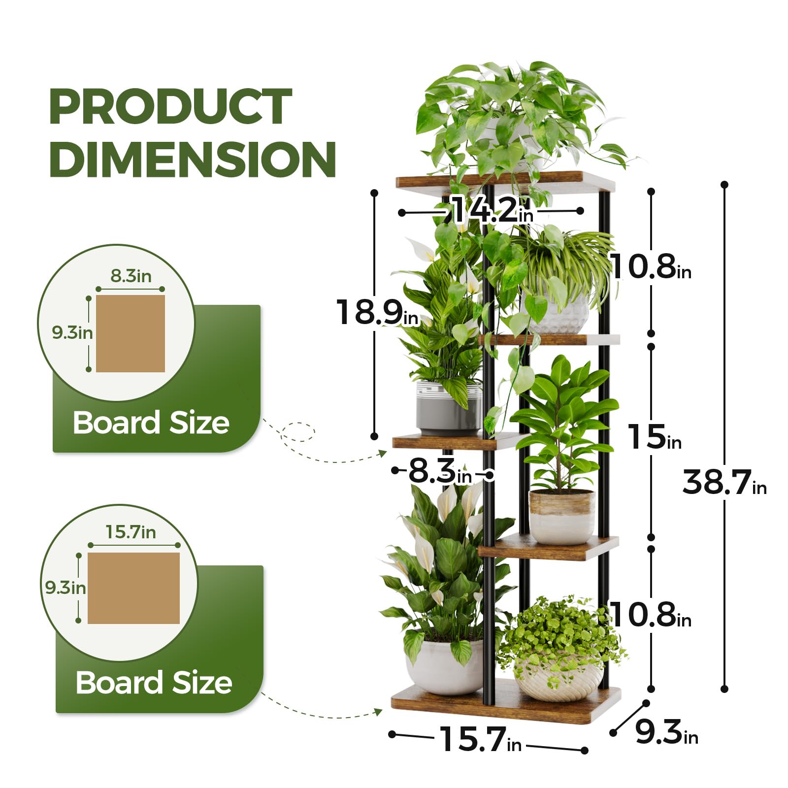 Bamworld shelf beside pots shows scale and capacity benefit