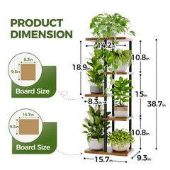 Bamworld shelf beside pots shows scale and capacity benefit
