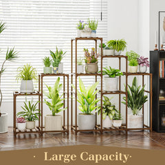 Bamworld side profile highlighting tall shelf 24.8-inch clearance for taller plants