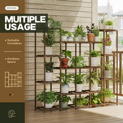 Bamworld side profile tall wood shelf highlights sturdy construction benefit