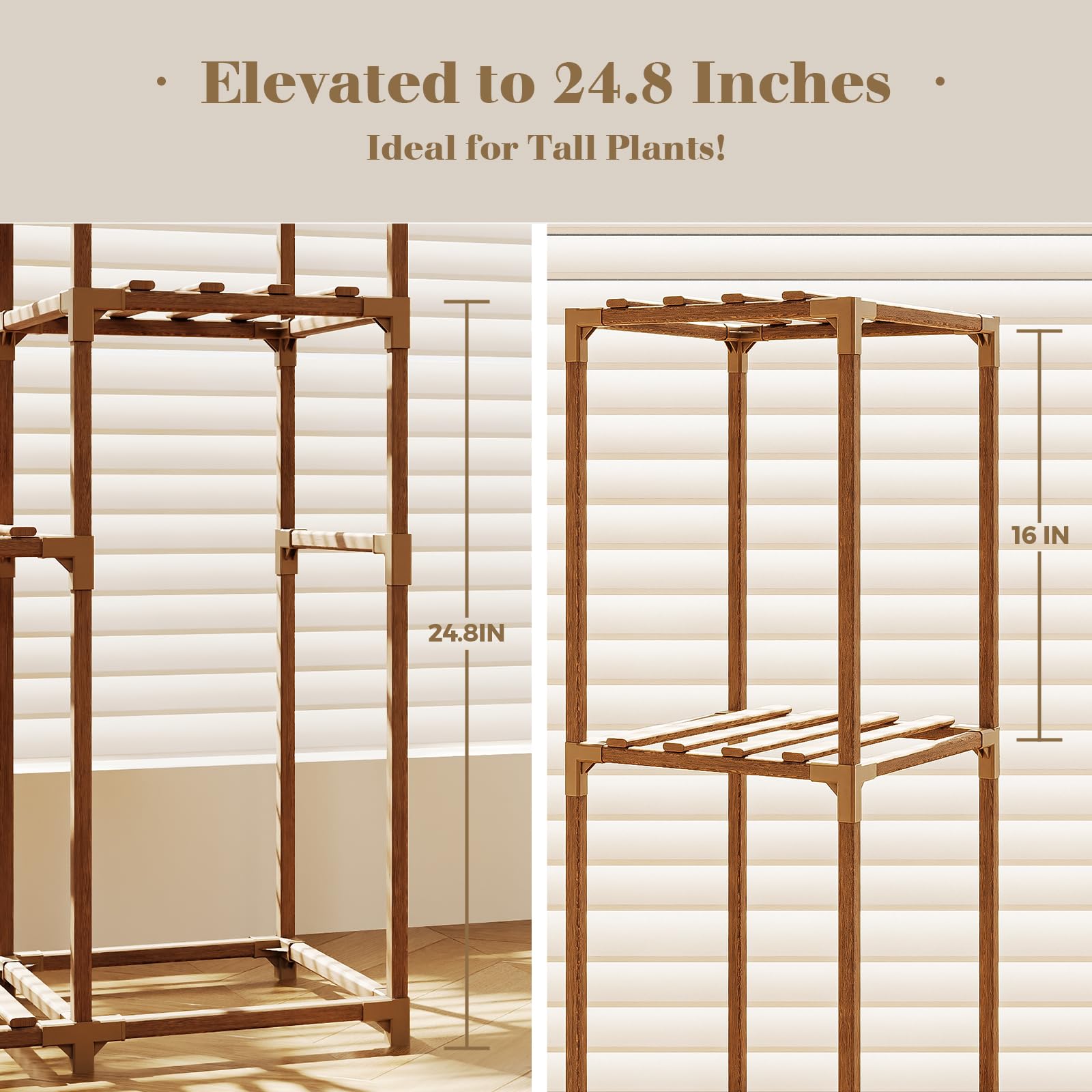 Bamworld side profile emphasizing narrow 11.8 inch depth and space-saving benefit