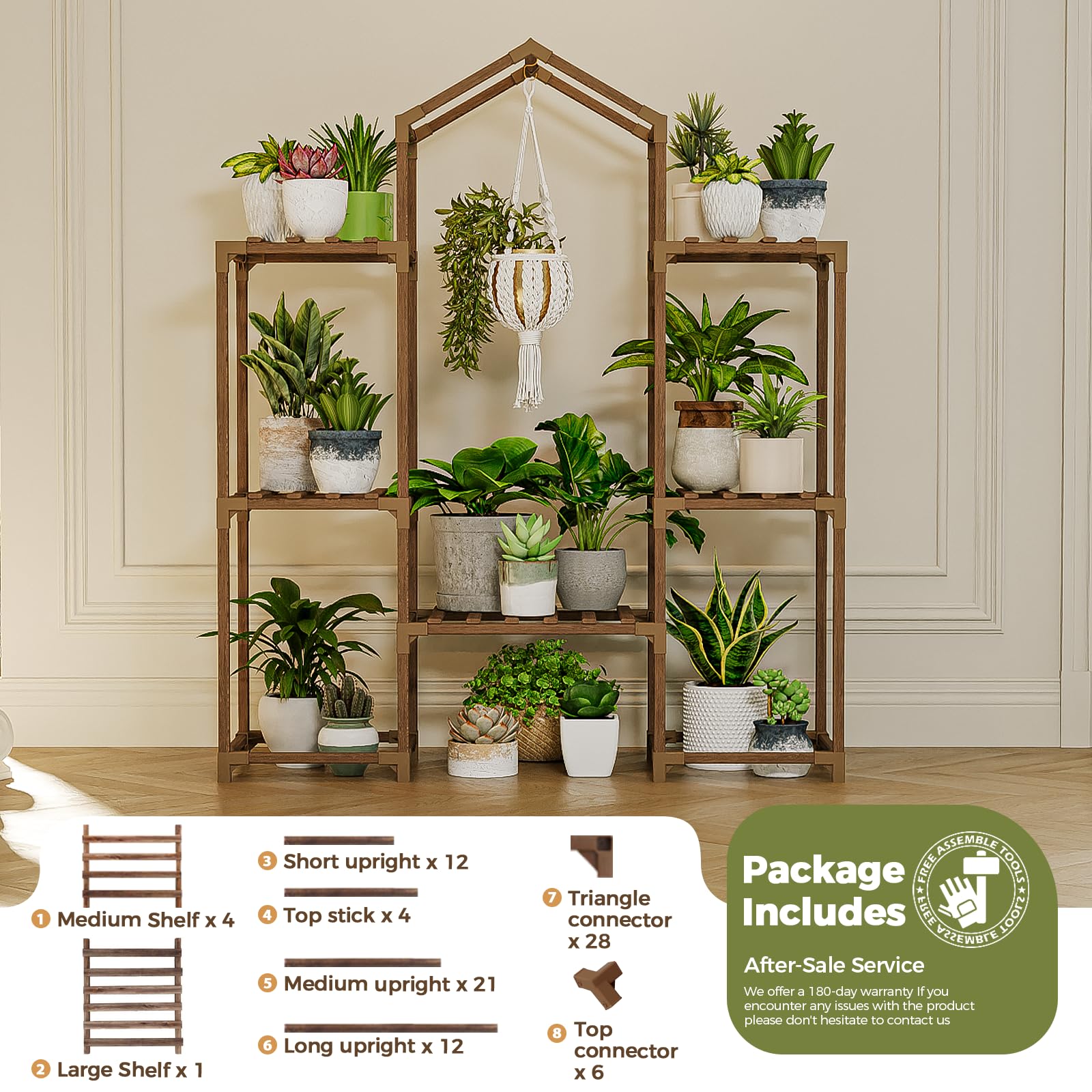 Bamworld side profile showing shelf depth and multi-level storage