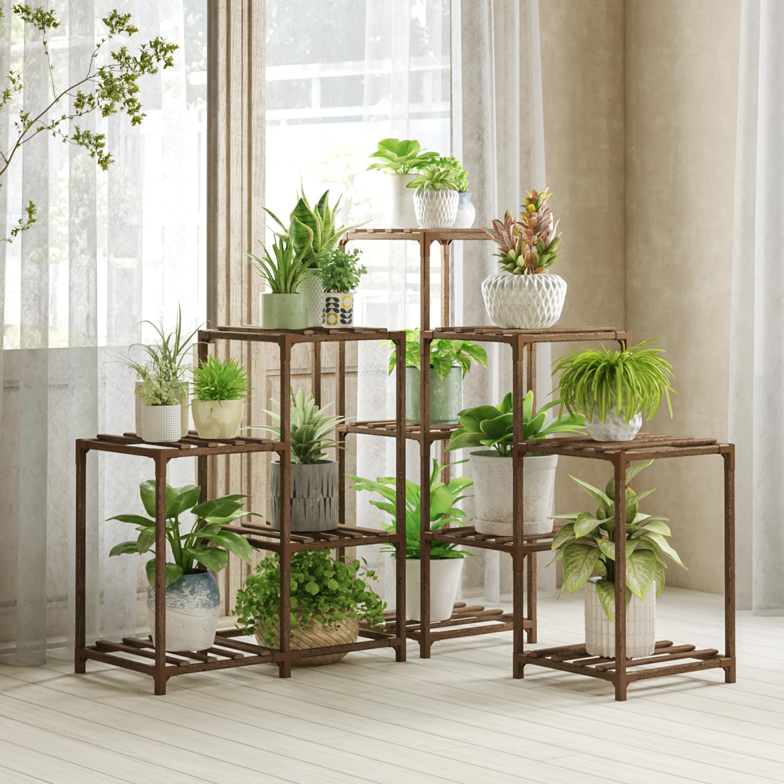 Bamworld next to chair showing scale and capacity for large plant collections benefit
