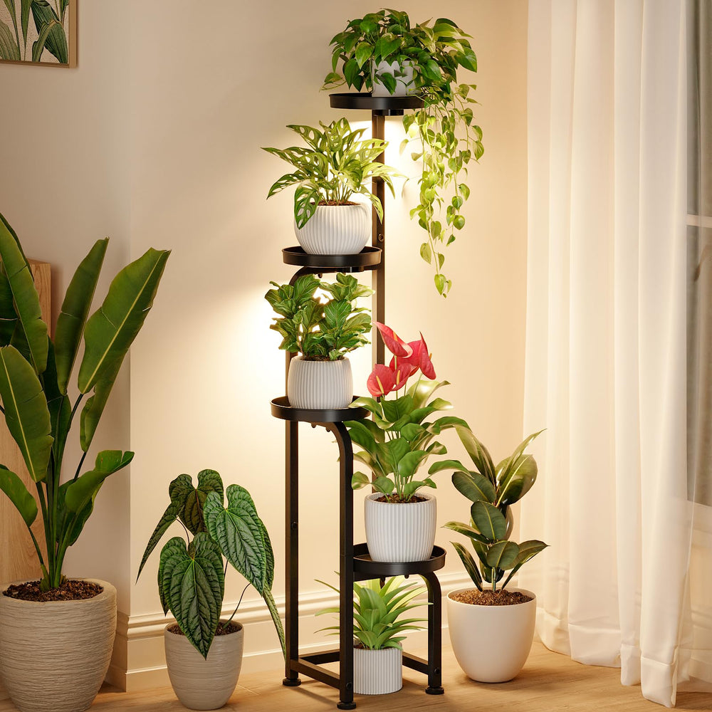 Bamworld soporte frontal de esquina mostrando organización y ahorro de espacio