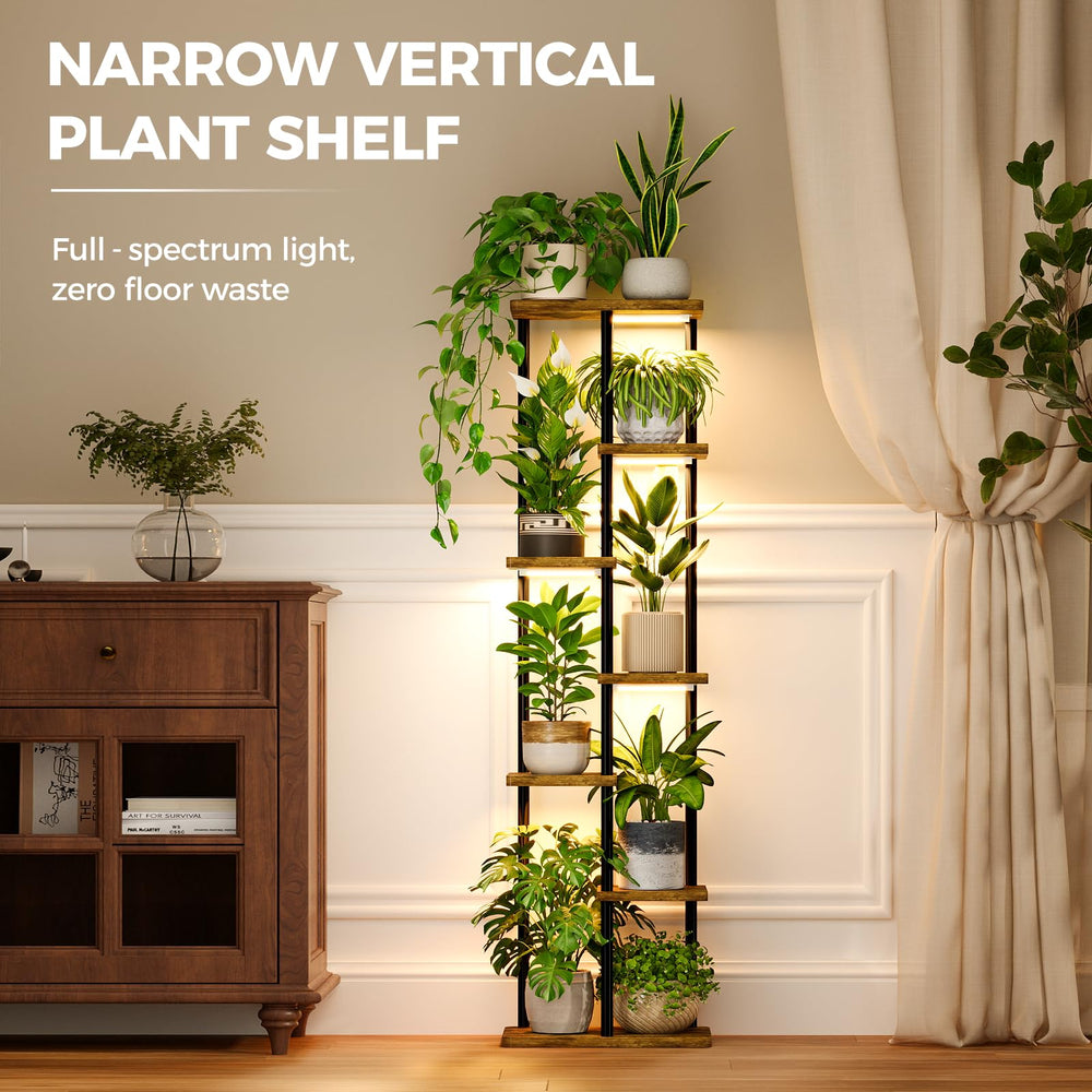Bamworld plant stand placed in a corner adding greenery and ambient light