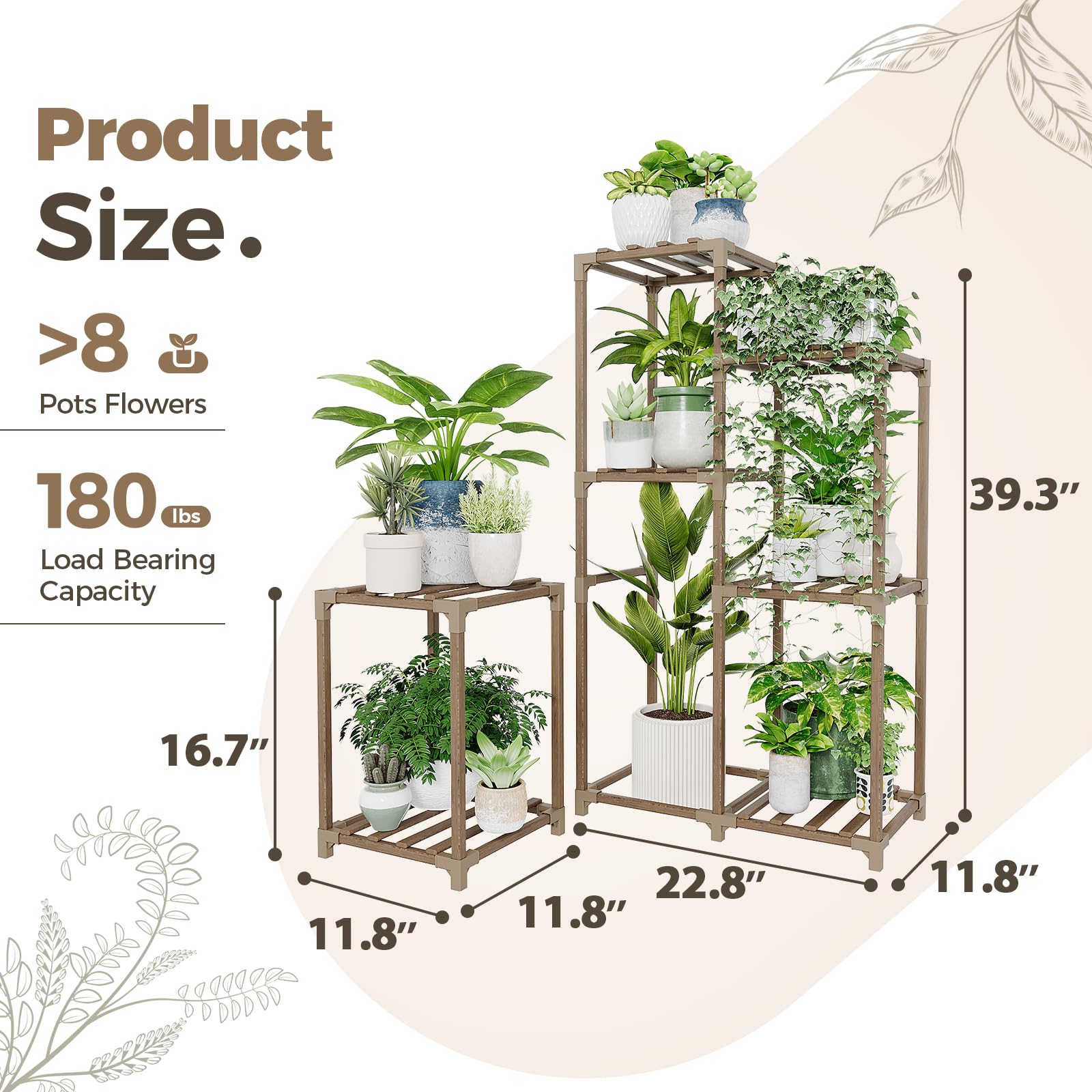 Bamworld styled balcony plant shelf shows compact outdoor-friendly display and aesthetic boost