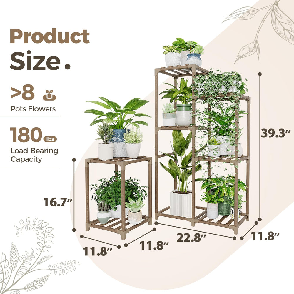 Bamworld styled balcony plant shelf shows compact outdoor-friendly display and aesthetic boost