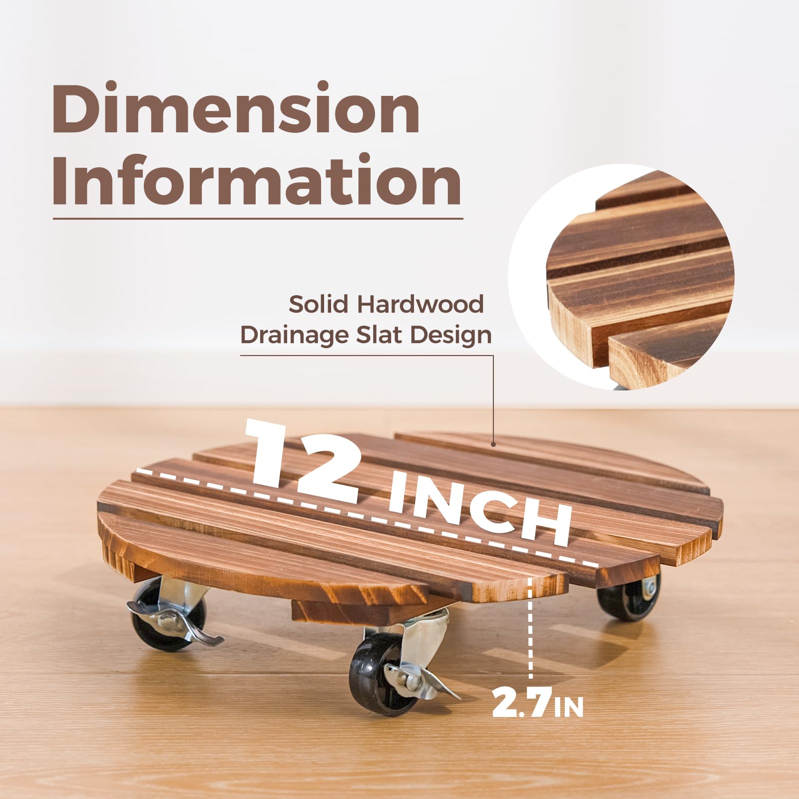 Bamworld top-down shot showing 12-inch diameter for versatile planter fit