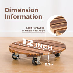 Bamworld top-down shot showing 12-inch diameter for versatile planter fit