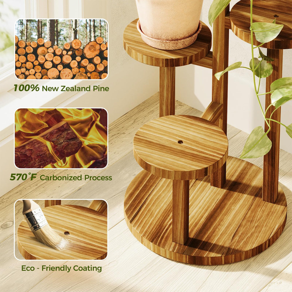 Bamworld wood grain close-up highlighting carbonized pine texture and durable finish