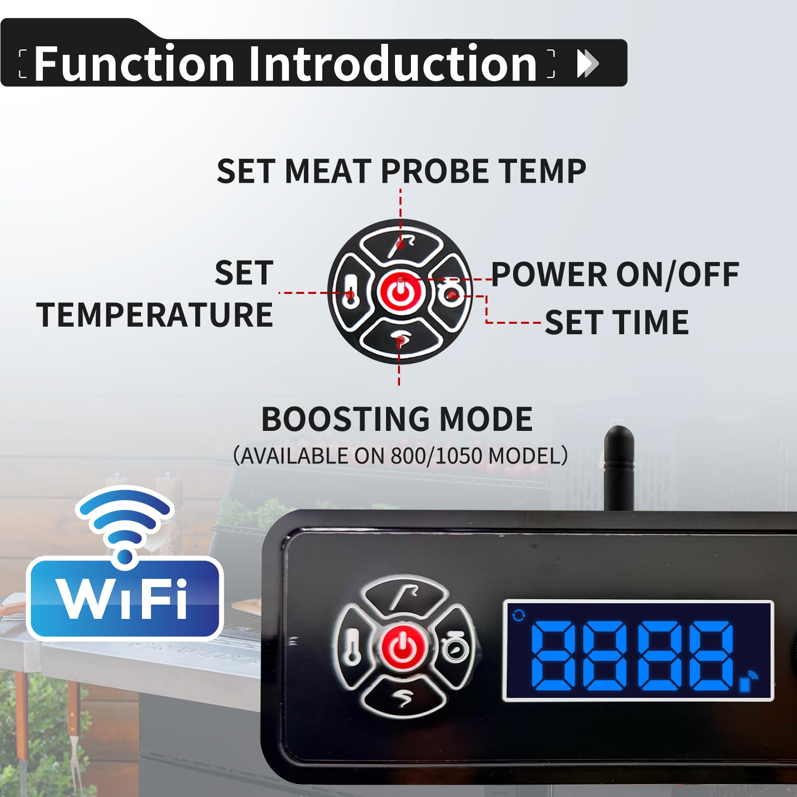 Banbitebq mounted in grill demonstrating direct-fit compatibility and secure hold