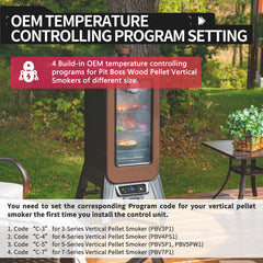 Banbitebq controller mounted inside Pit Boss vertical smoker restoring reliable heat