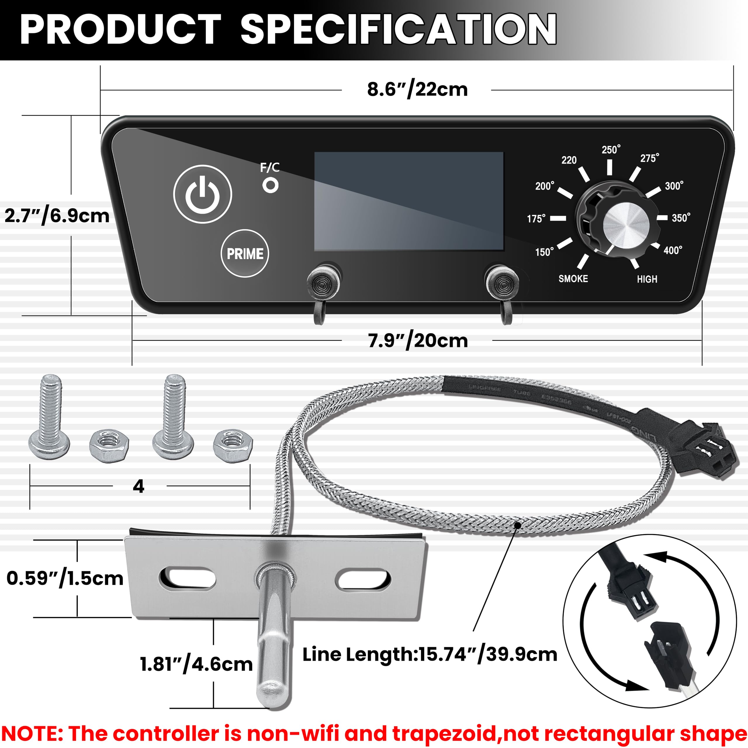 Banbitebq controller beside screwdriver for quick size and installation comparison