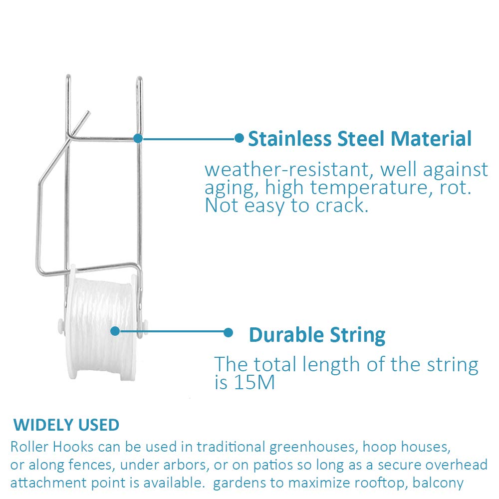 Bandelt close-up of roller hook mechanism showing smooth movement and durable finish