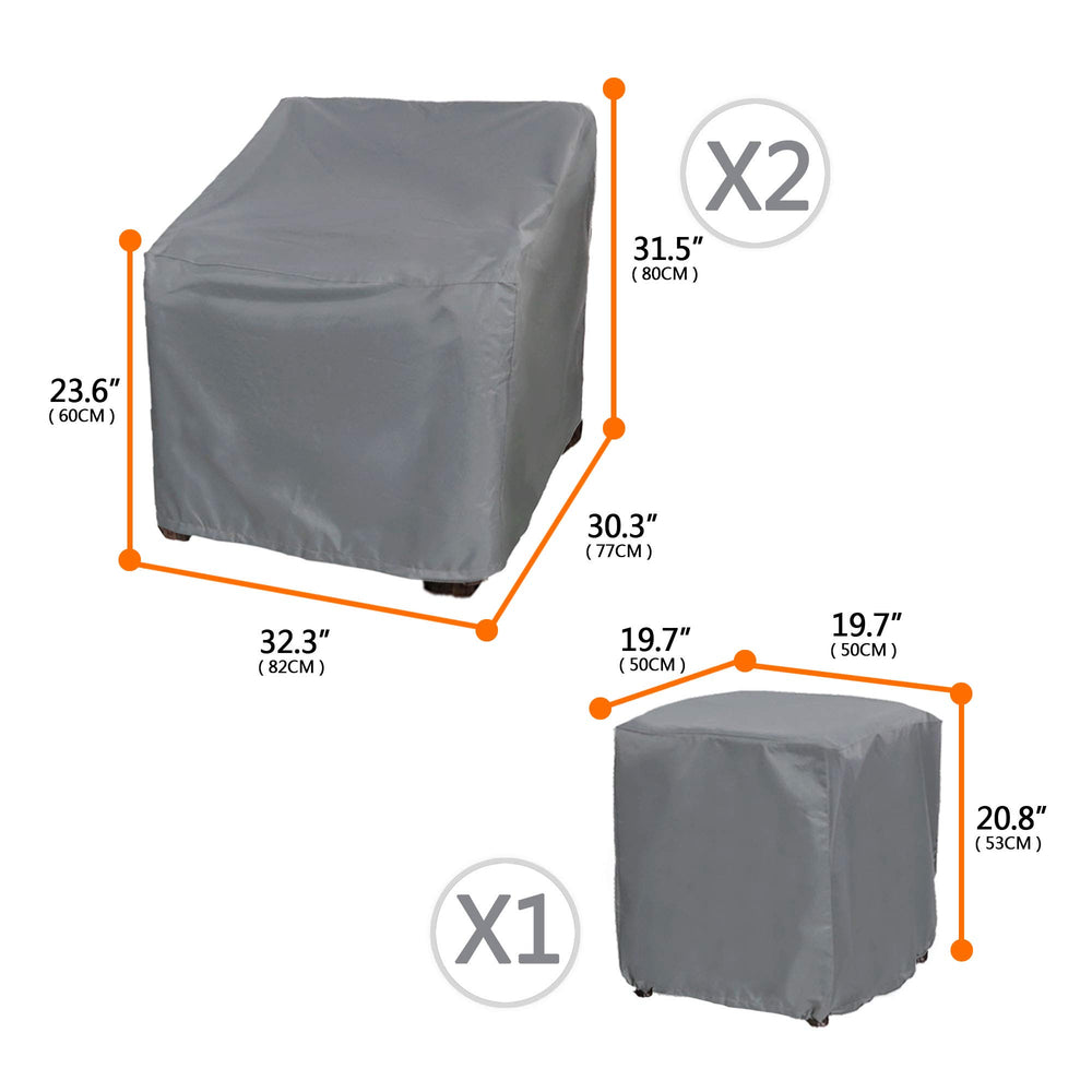BANER GARDEN close-up of chair cover seam detail for durable protection