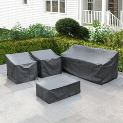 BANER GARDEN coffee table cover profile showing neat fit and edge protection