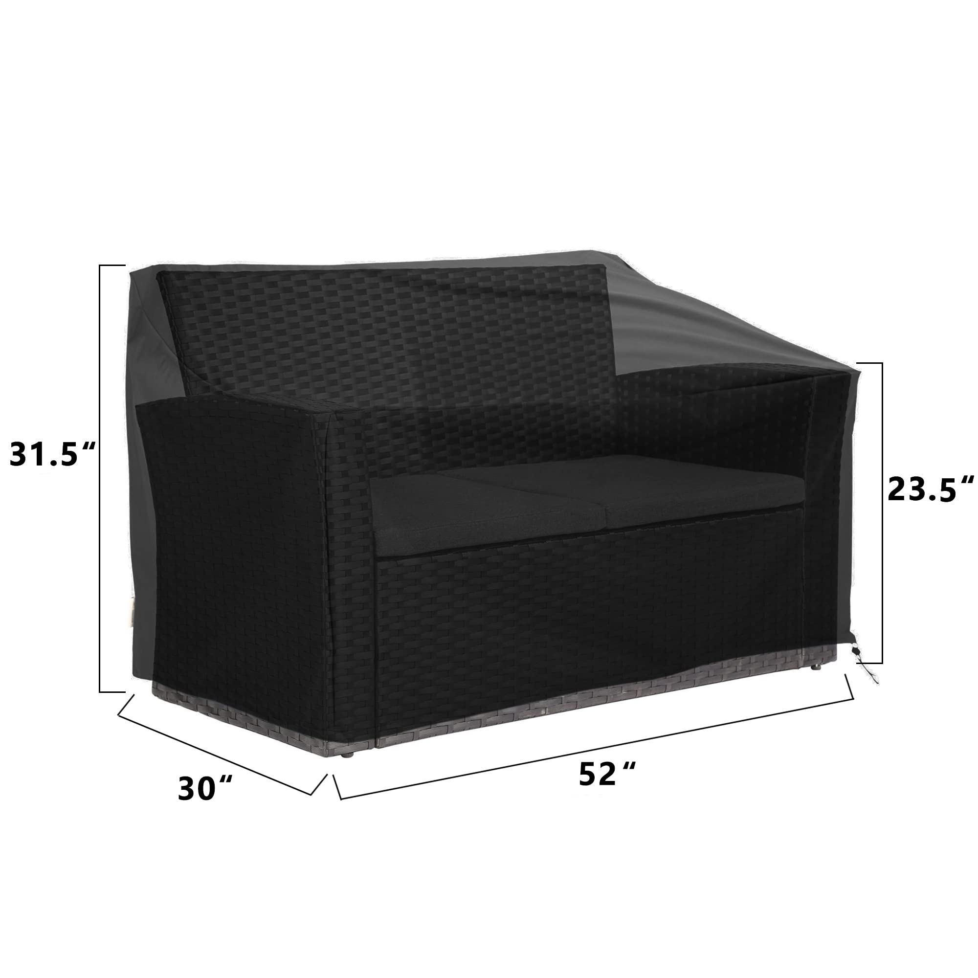 BANER GARDEN coffee table cover showing low-profile fit and surface protection