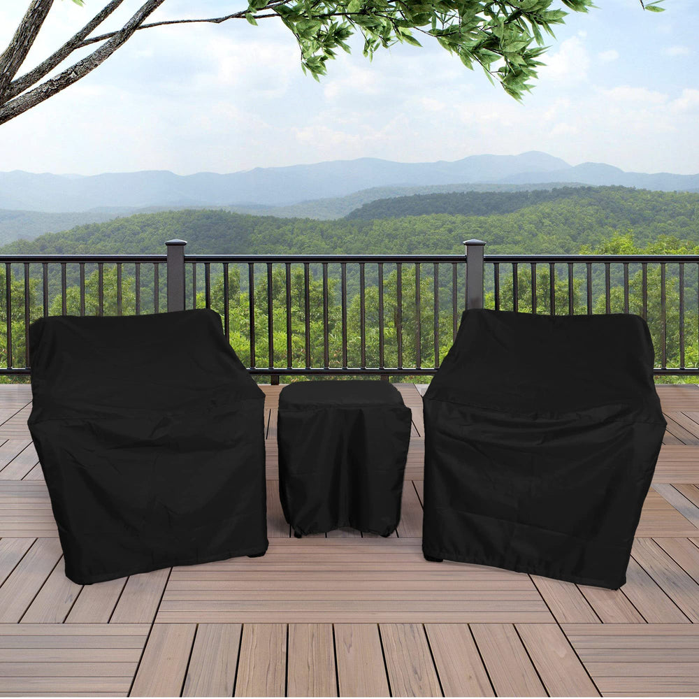 BANER GARDEN top view of coffee table cover showing full coverage
