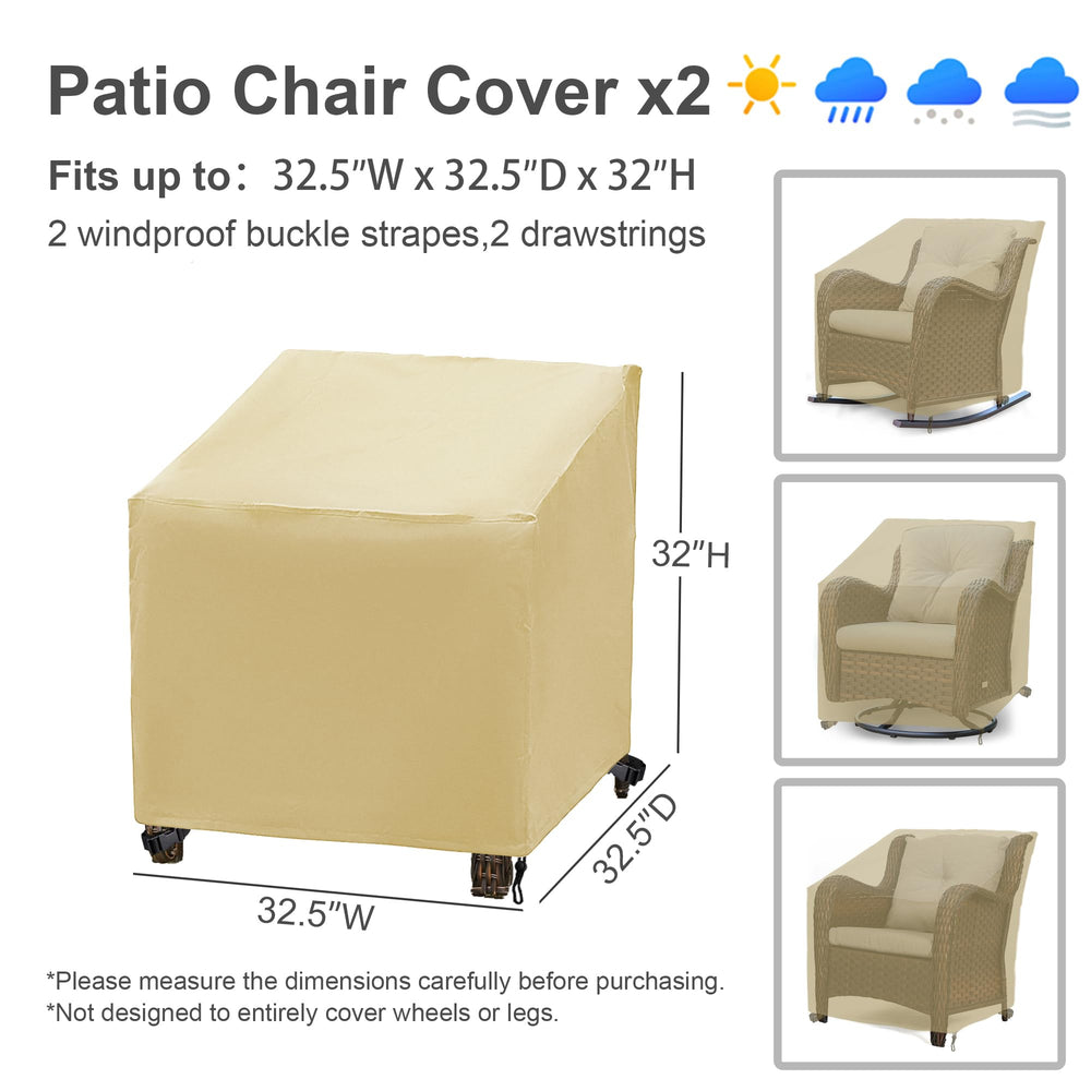 BANER GARDEN coffee table cover top view showing waterproof protection