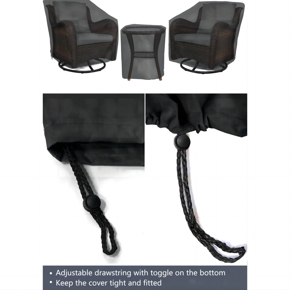BANER GARDEN drawstring and hem detail for secure wind-resistant fit