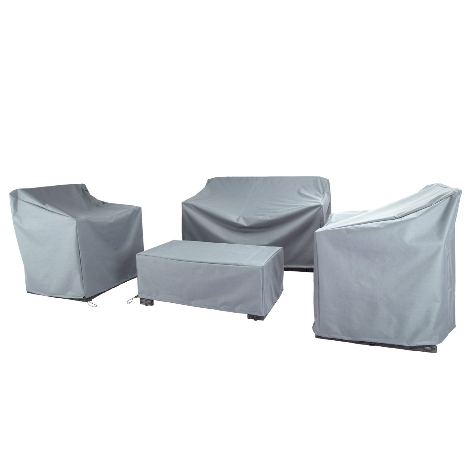 BANER GARDEN front packaging showing grey 4-piece cover set and protection benefit