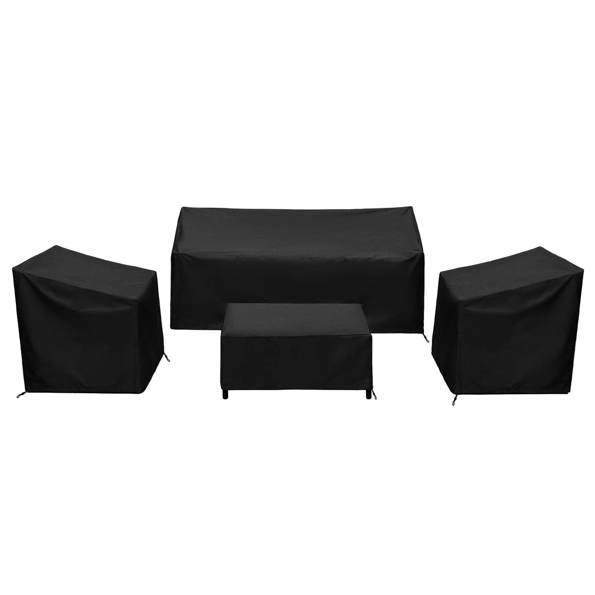 Baner Garden front view of full 4-piece covered set showing complete protection