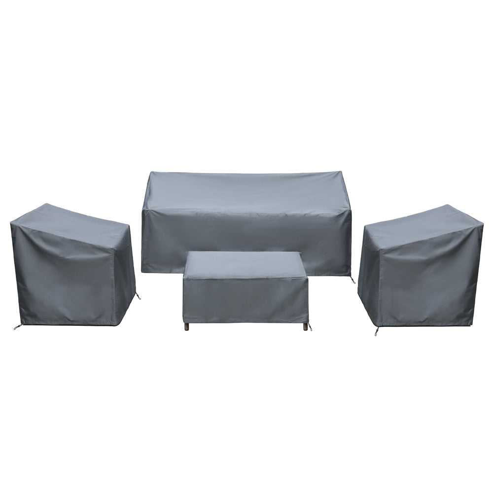 BANER GARDEN front view of full covered 4-piece set showing complete protection