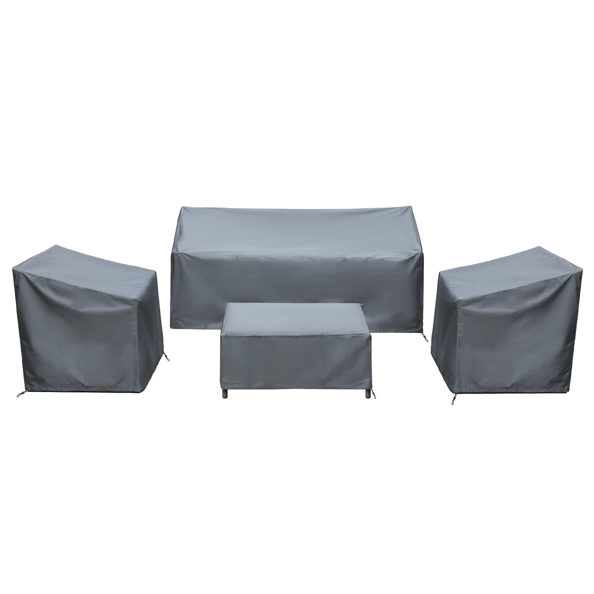 BANER GARDEN front view of full covered 4-piece set showing complete protection