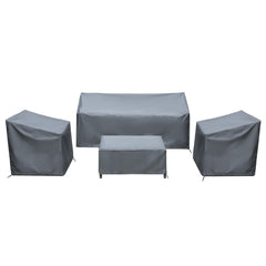 BANER GARDEN front view of full covered 4-piece set showing complete protection