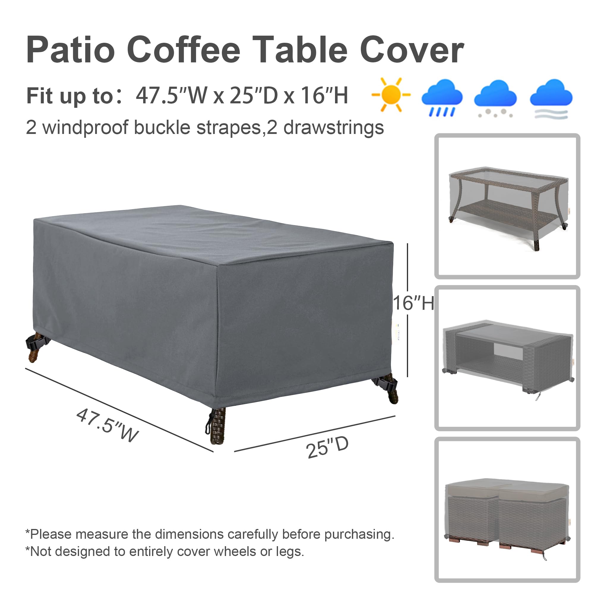 BANER GARDEN covered conversation set in patio lifestyle scene protecting furniture